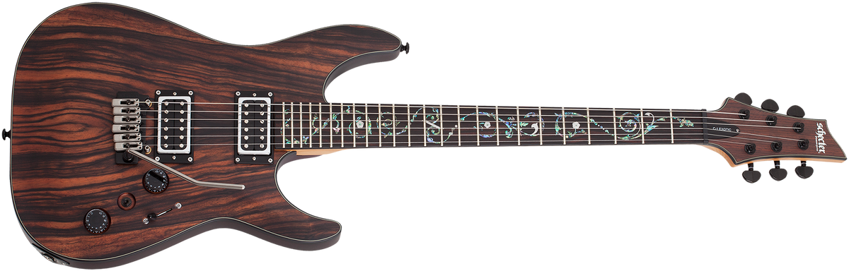 Schecter C-1 EXOTIC EBONY Natural Satin