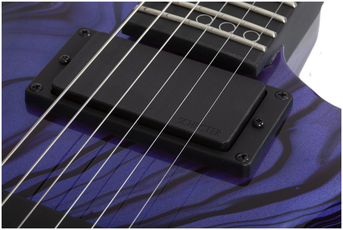 Schecter C-1 Hydro-dip - Purple Obsidian