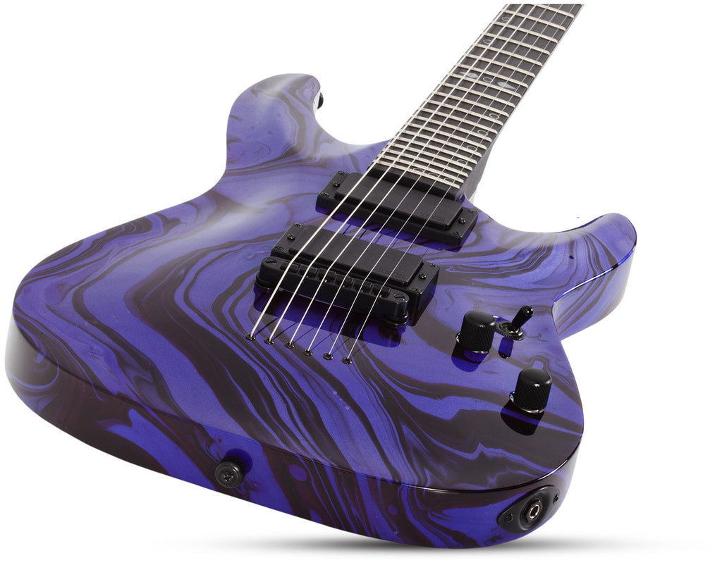 Schecter C-1 Hydro-dip - Purple Obsidian