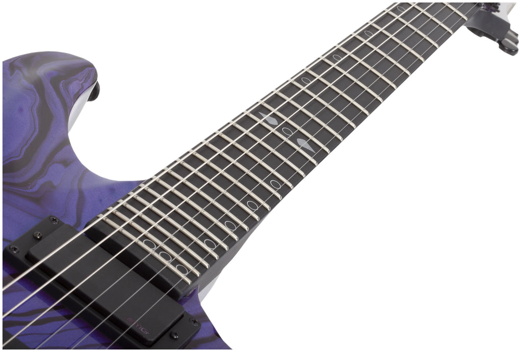 Schecter C-1 Hydro-dip - Purple Obsidian
