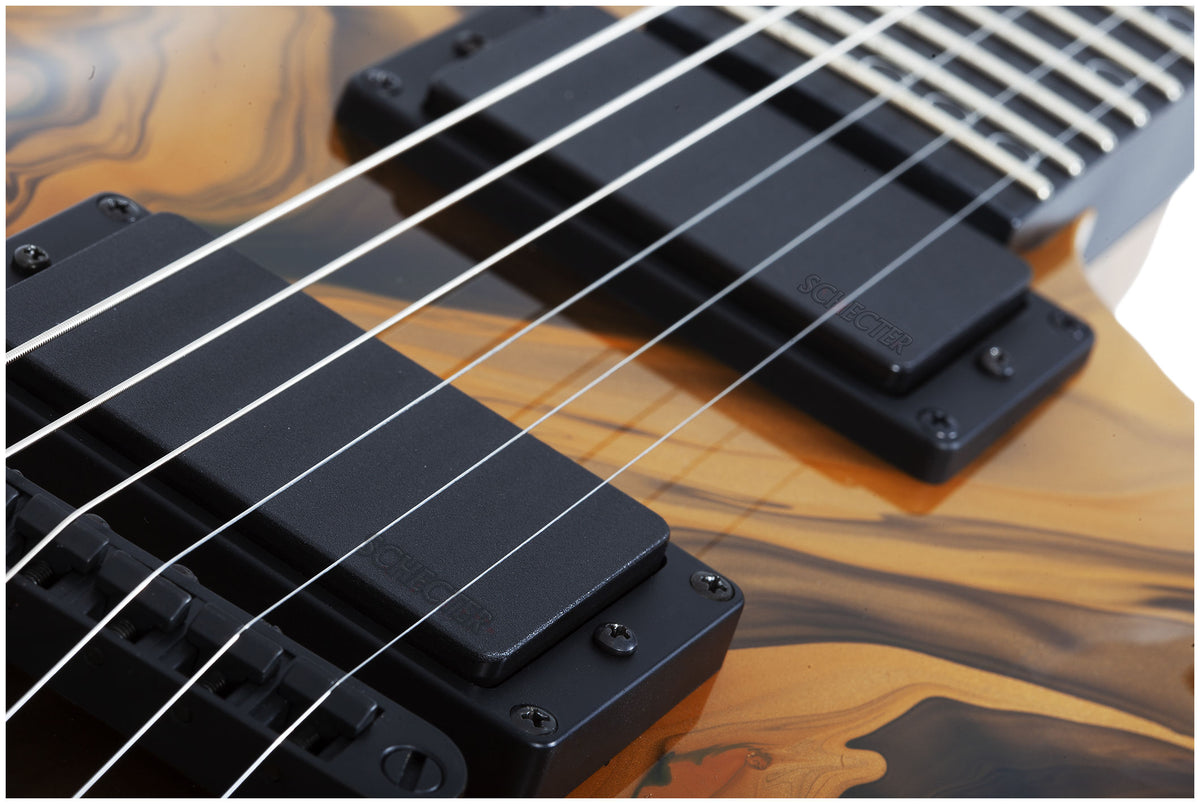 Schecter C-1 Hydro-dip - Golden Eclipse
