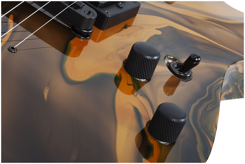 Schecter C-1 Hydro-dip - Golden Eclipse