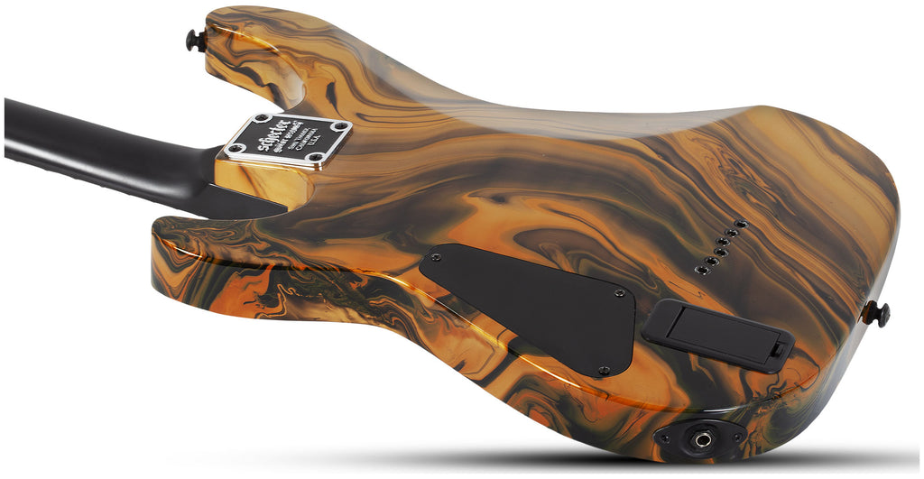 Schecter C-1 Hydro-dip - Golden Eclipse