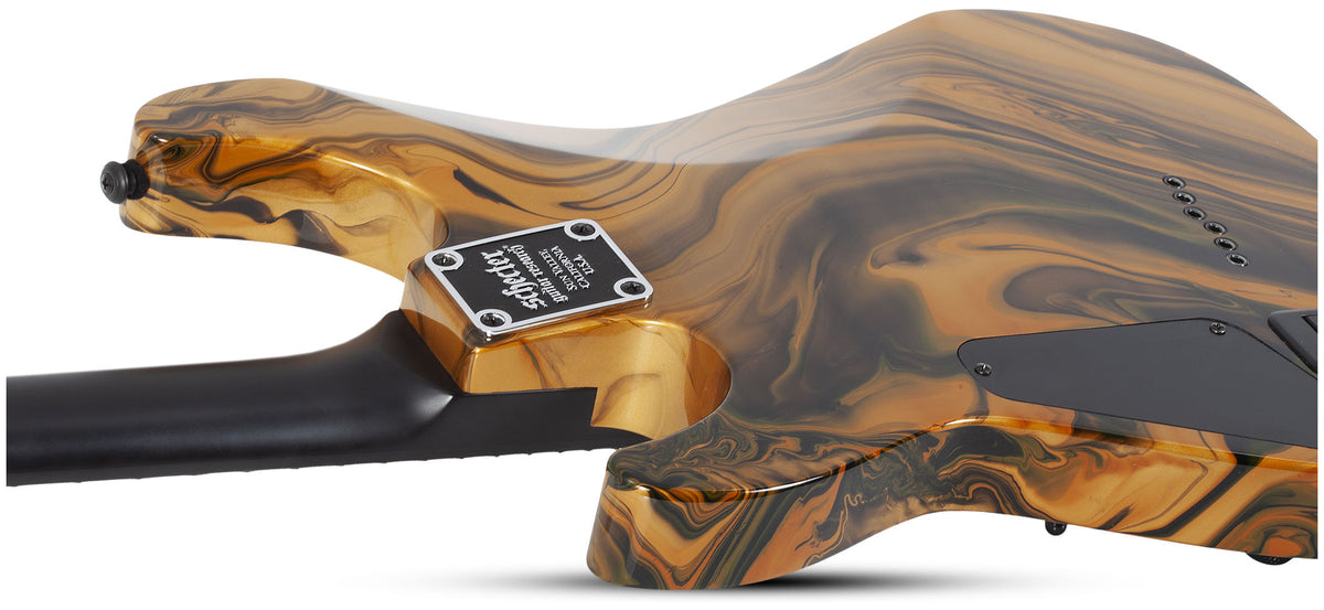 Schecter C-1 Hydro-dip - Golden Eclipse