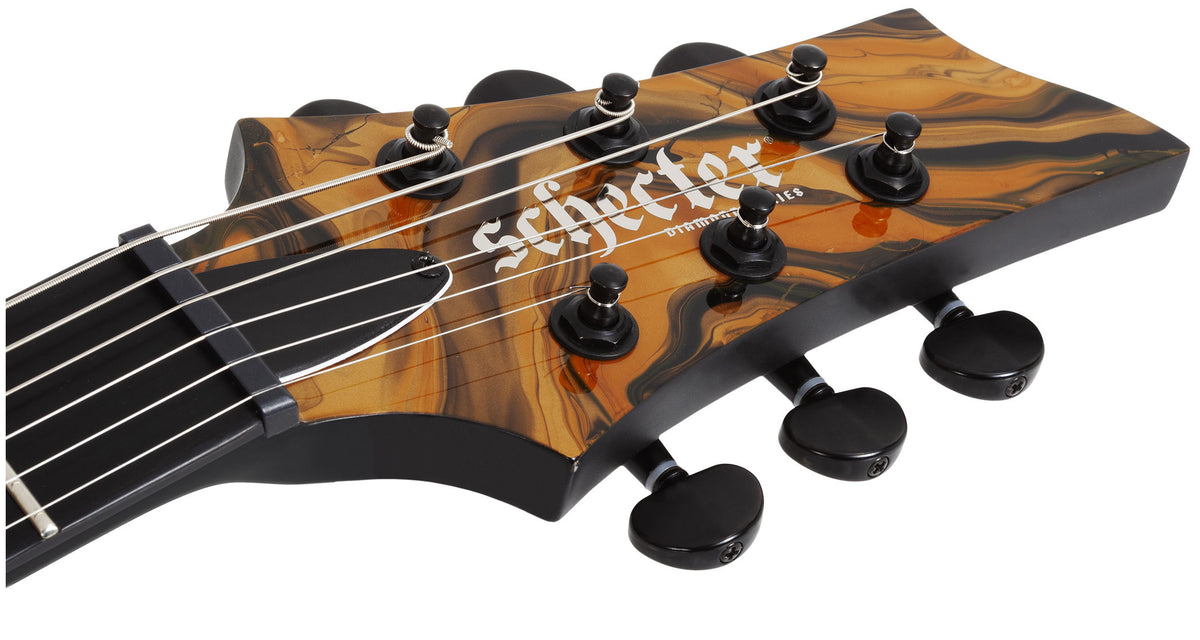 Schecter C-1 Hydro-dip - Golden Eclipse