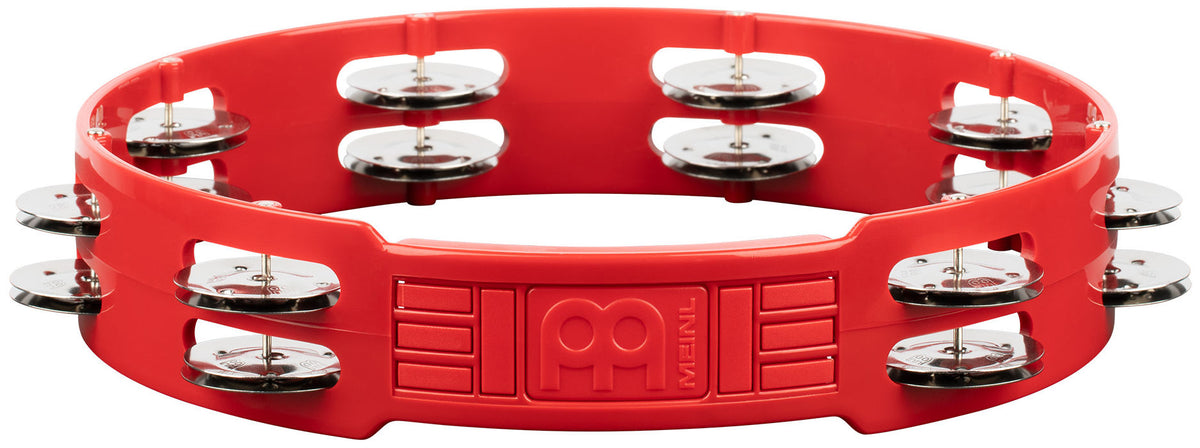 Meinl Percussion Headliner Series Molded ABS Tambourine - 10" Red