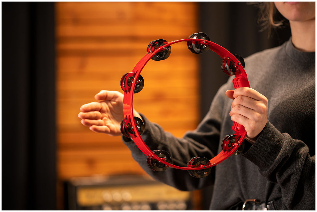 Meinl Percussion Headliner Series Molded ABS Tambourine - 10" Red