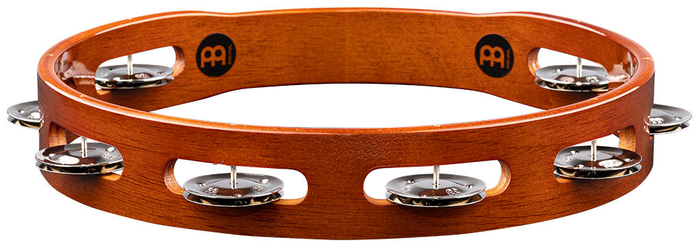Meinl Percussion Traditional Wood Series Tambourine TA1AB - 10" - Antique Brown