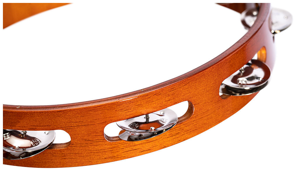Meinl Percussion Traditional Wood Series Tambourine TA1AB - 10" - Antique Brown