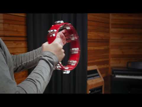 Meinl Percussion Headliner Series Molded ABS Tambourine - 10" Red