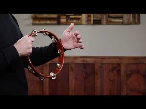 Meinl Percussion Traditional Wood Series Tambourine TA1AB - 10" - Antique Brown