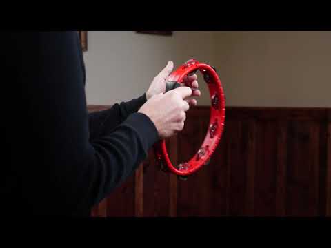 Meinl Percussion Headliner Series Molded ABS Single-Row Tambourine - Red