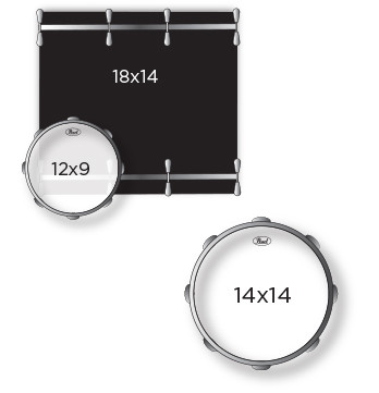 Galerijní obrázek č.3 Jiné konfigurace PEARL STS983XP/C766 Session Studio Select - Black Mirror Chrome