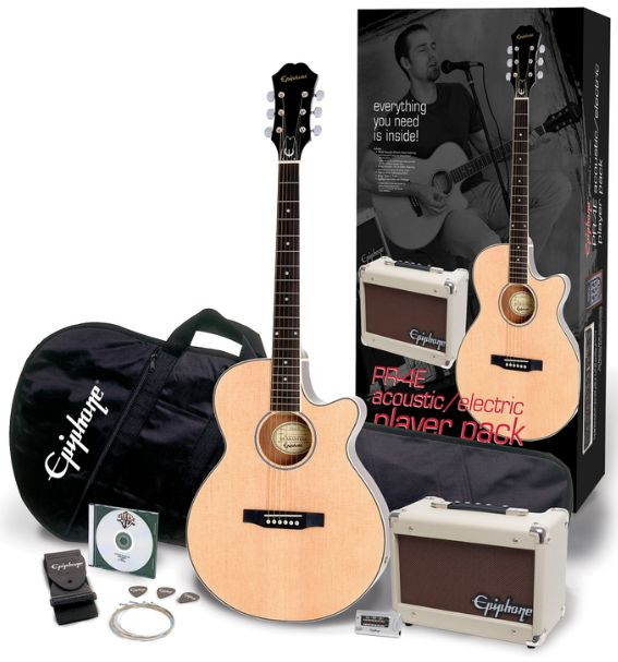 Hlavní obrázek Akustické sety EPIPHONE PR-4E Acoustic / Electric Player Pack Natural