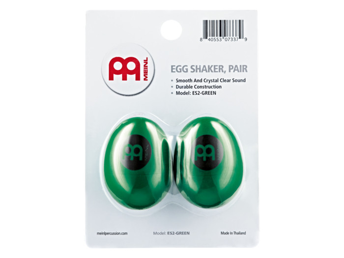 Hlavní obrázek Shakery MEINL ES2-GREEN Plastic Egg Shakers Green