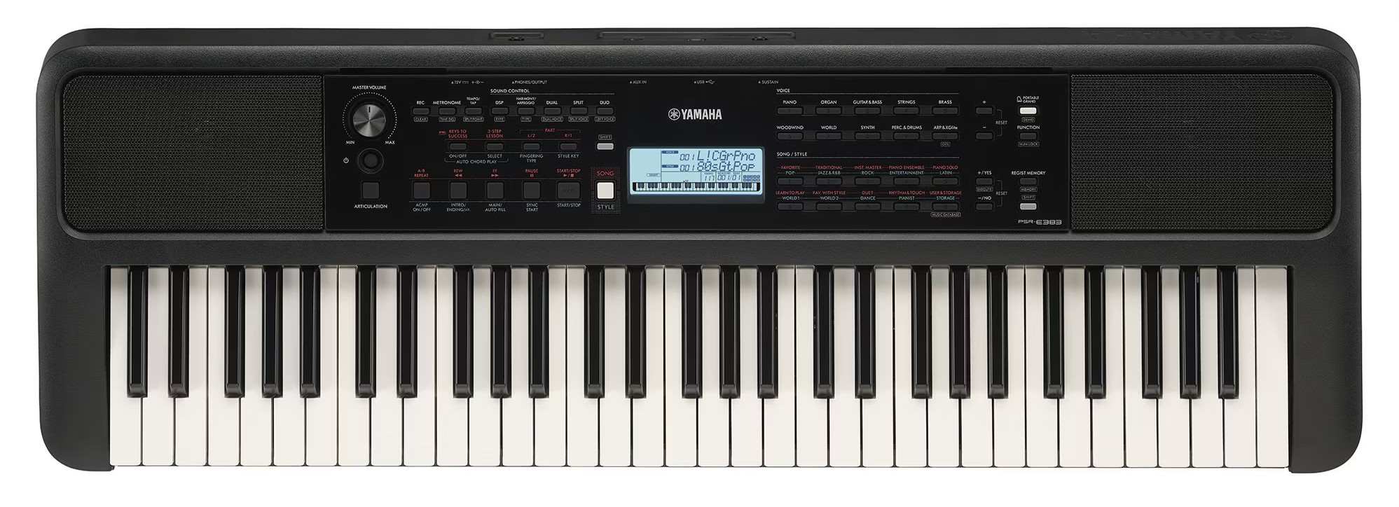 Hlavní obrázek Keyboardy s dynamikou YAMAHA PSR-E383 - Black