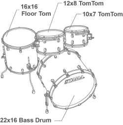 Galerijní obrázek č.7 22“; 10“, 12“; 16“ TAMA MR42TZUS-SLW Starclassic Maple - Sky Blue Swirl / Smoked Black Nickel HW
