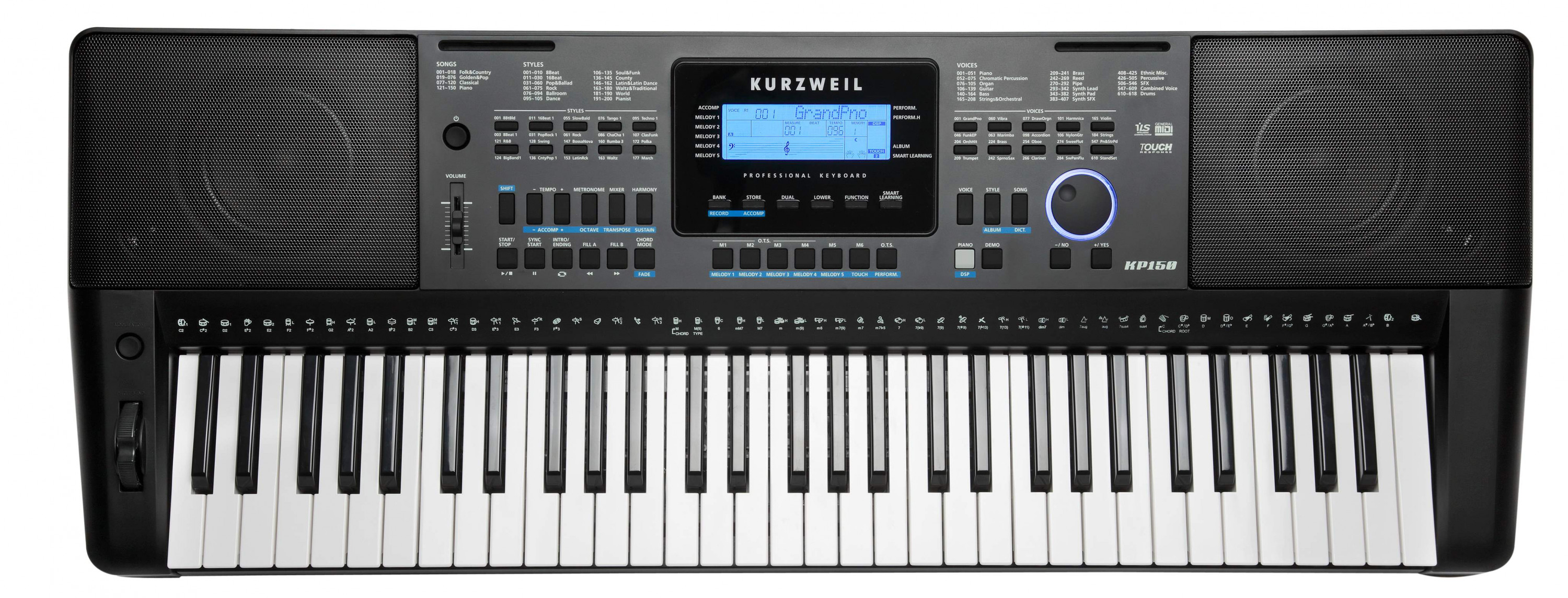 Hlavní obrázek Keyboardy s dynamikou KURZWEIL KP150