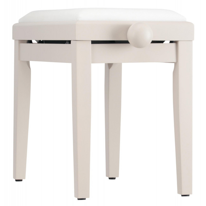 Galerijní obrázek č.2 Stoličky a sedáky PROLINE Klavírní stolička - Bílá krémová matná