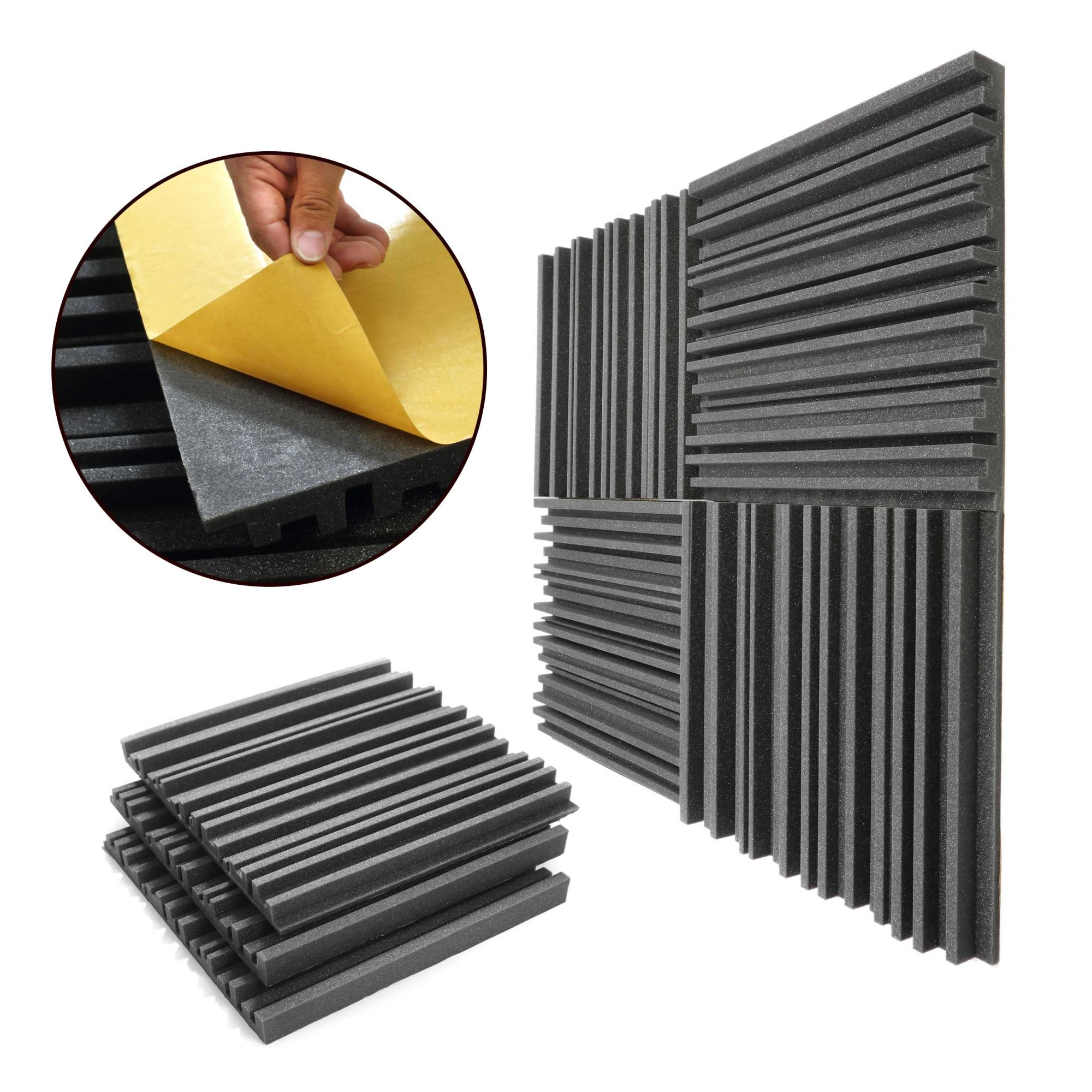 Galerijní obrázek č.5 Absorpční panely VELES-X Acoustic Self-Adhesive Wedges 500x500x50 MVSS 302 – SE/NBR