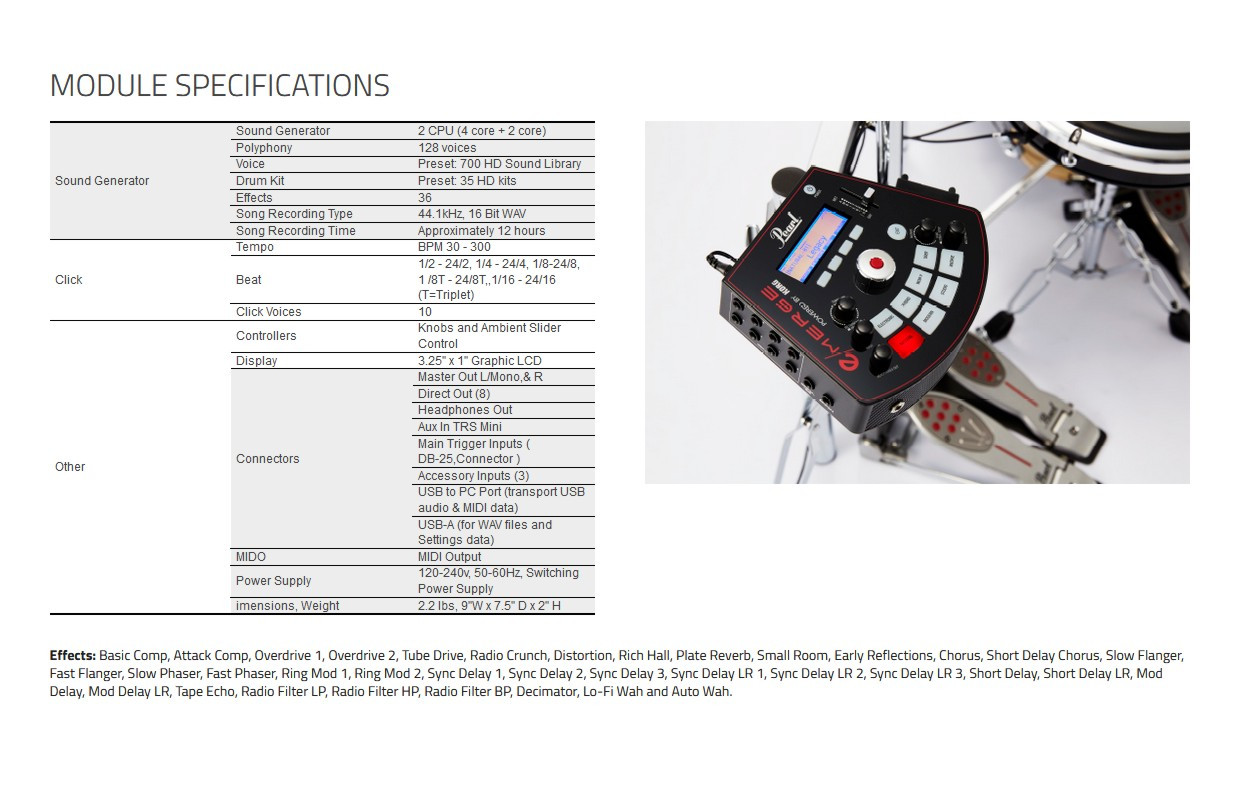 Galerijní obrázek č.6 Elektronické soupravy PEARL e/MERGE EM-53T e/TRADITIONAL Kit