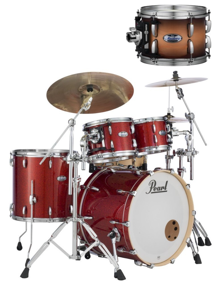Hlavní obrázek 20“; 10“, 12“; 14“ PEARL Masters Maple Complete MCT904XEP/C Satin Natural Burst
