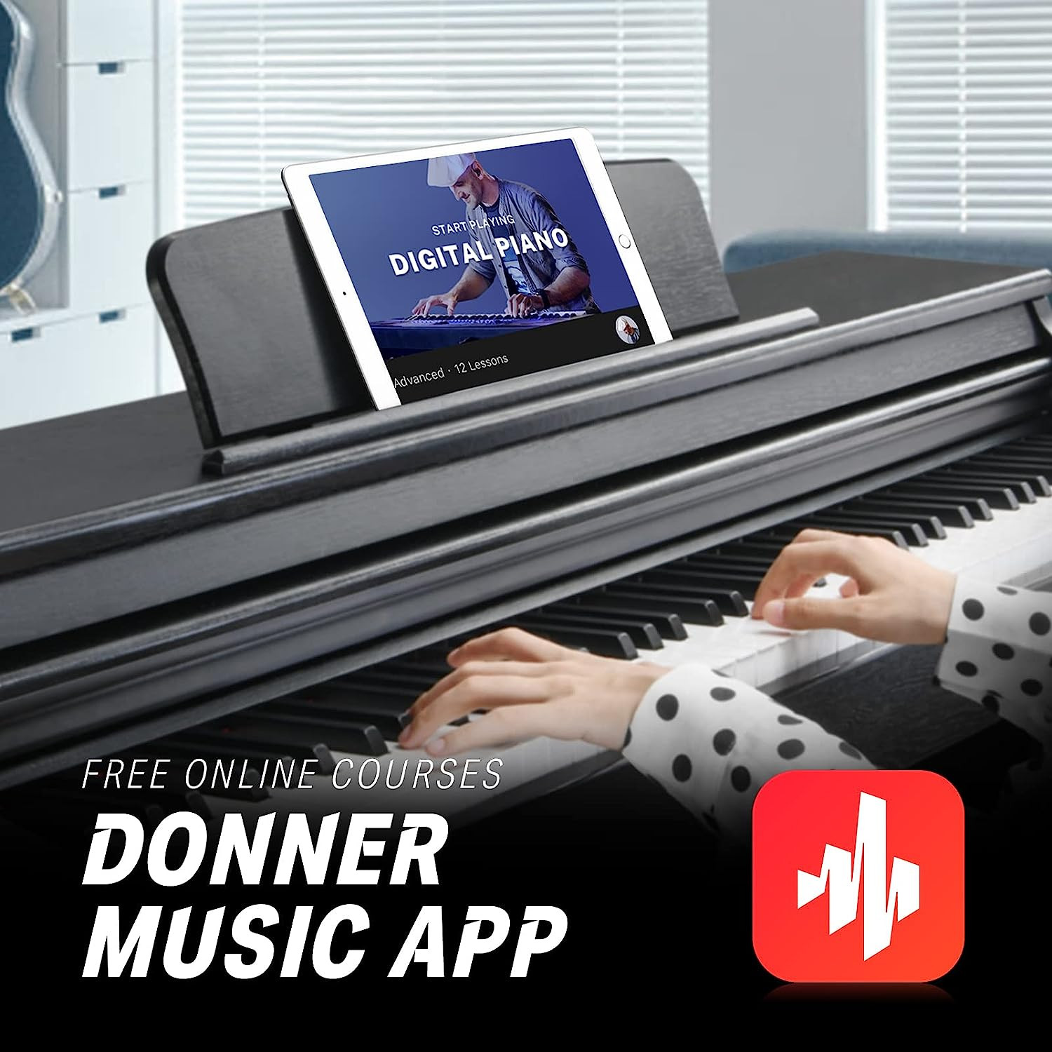 Galerijní obrázek č.9 Digitální piana DONNER DDP-100 - Black