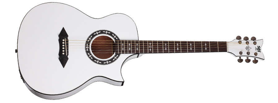Galerijní obrázek č.1 Další tvary SCHECTER SA-1 AC SGR, Rosewood Fingerboard - White