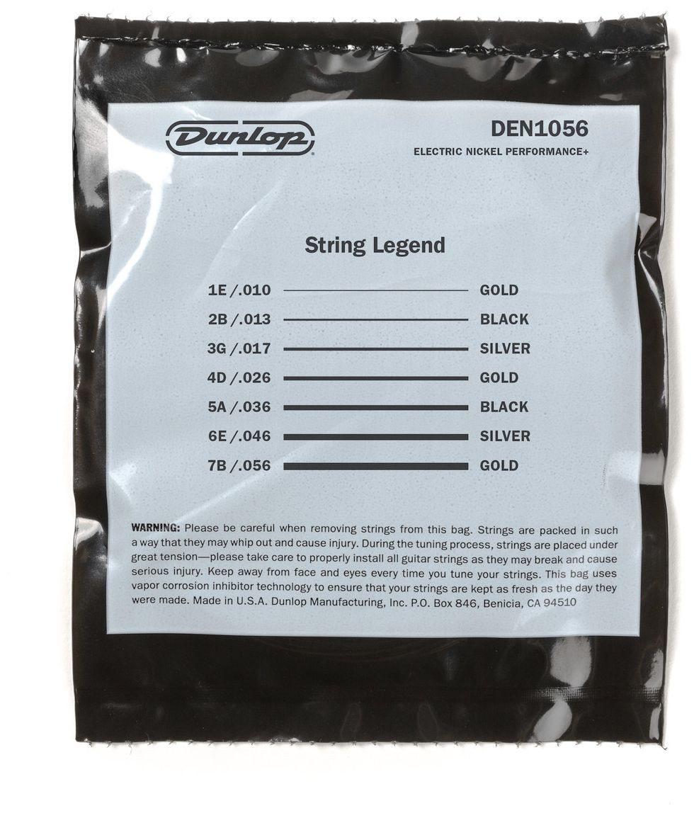 Galerijní obrázek č.2 Pro 7-8strunné kytary DUNLOP Nickel Wound electrik Guitar Strings 10-56 / 7-String