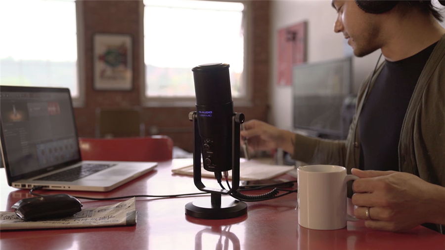 Galerijní obrázek č.7 Velkomembránové kondenzátorové mikrofony M-AUDIO Uber Mic