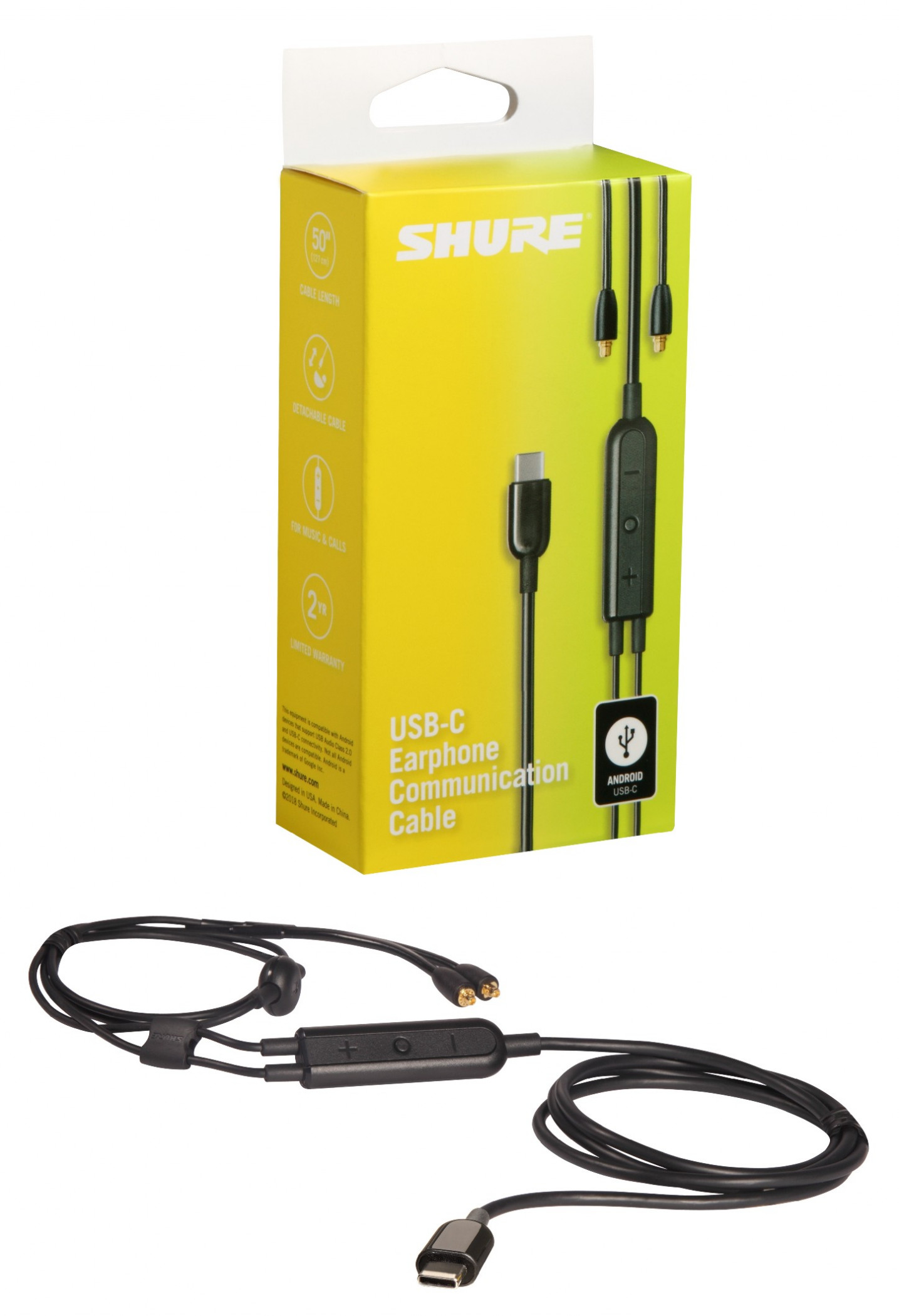 Galerijní obrázek č.2 Náhradní a prodlužovací kabely pro sluchátka SHURE RMCE-USB