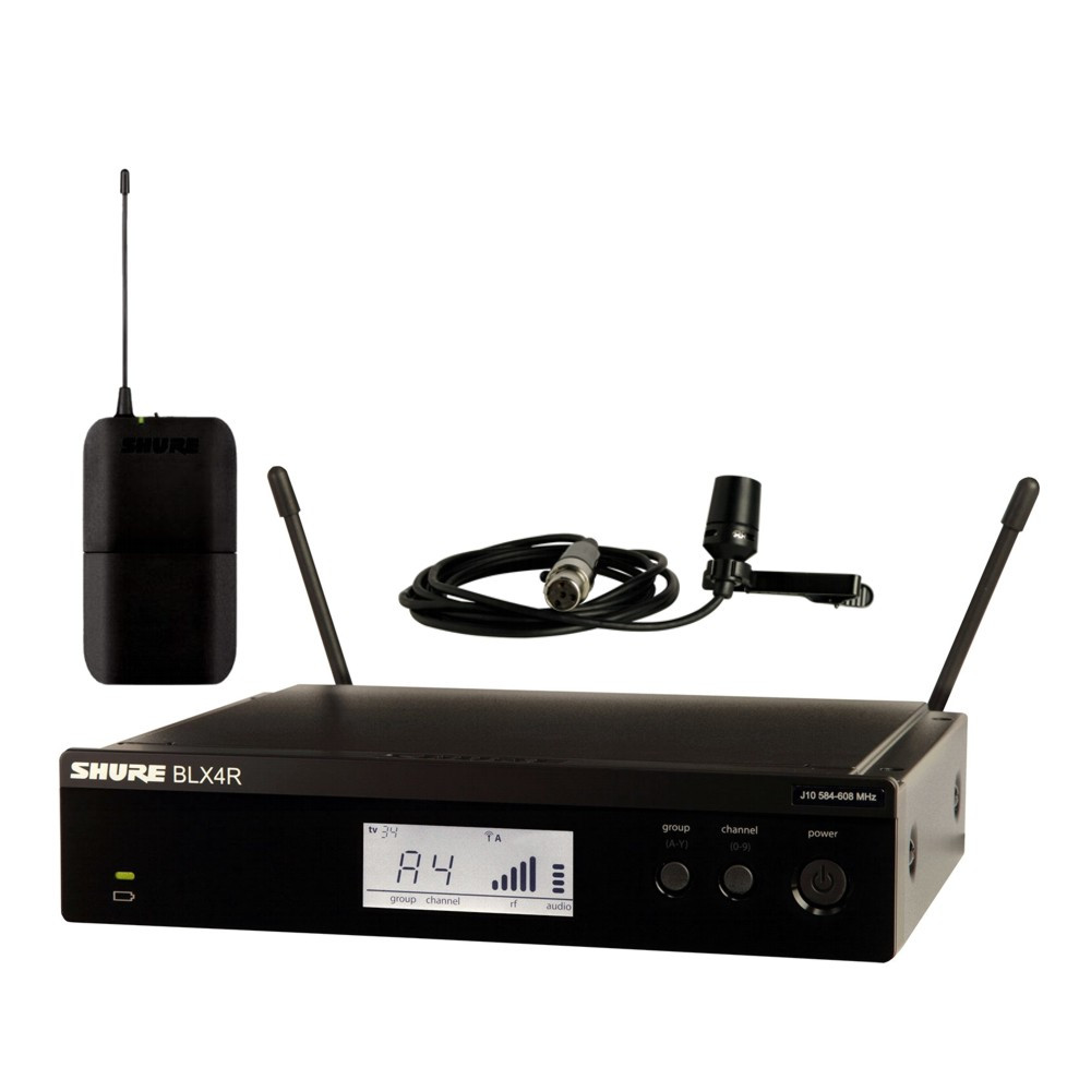 Hlavní obrázek S klopovým mikrofonem (lavalier) SHURE BLX14RE/CVL K3E 606 - 630 MHz