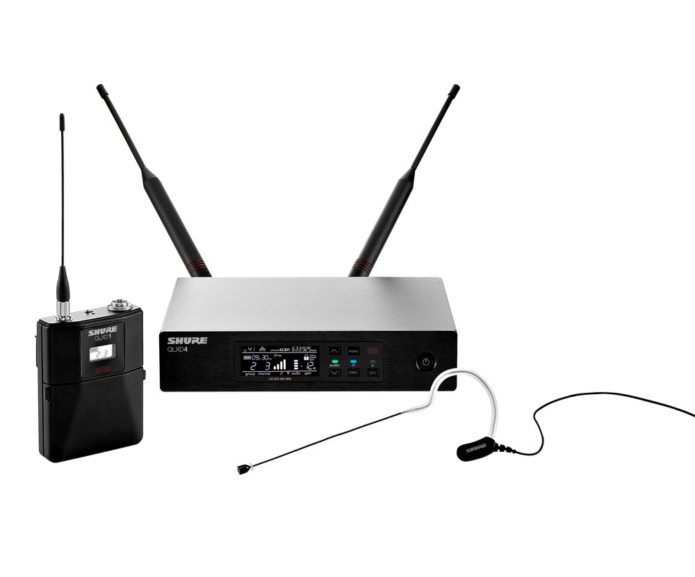 Hlavní obrázek S hlavovým mikrofonem SHURE QLXD14/153-B K51  606 - 670 MHz