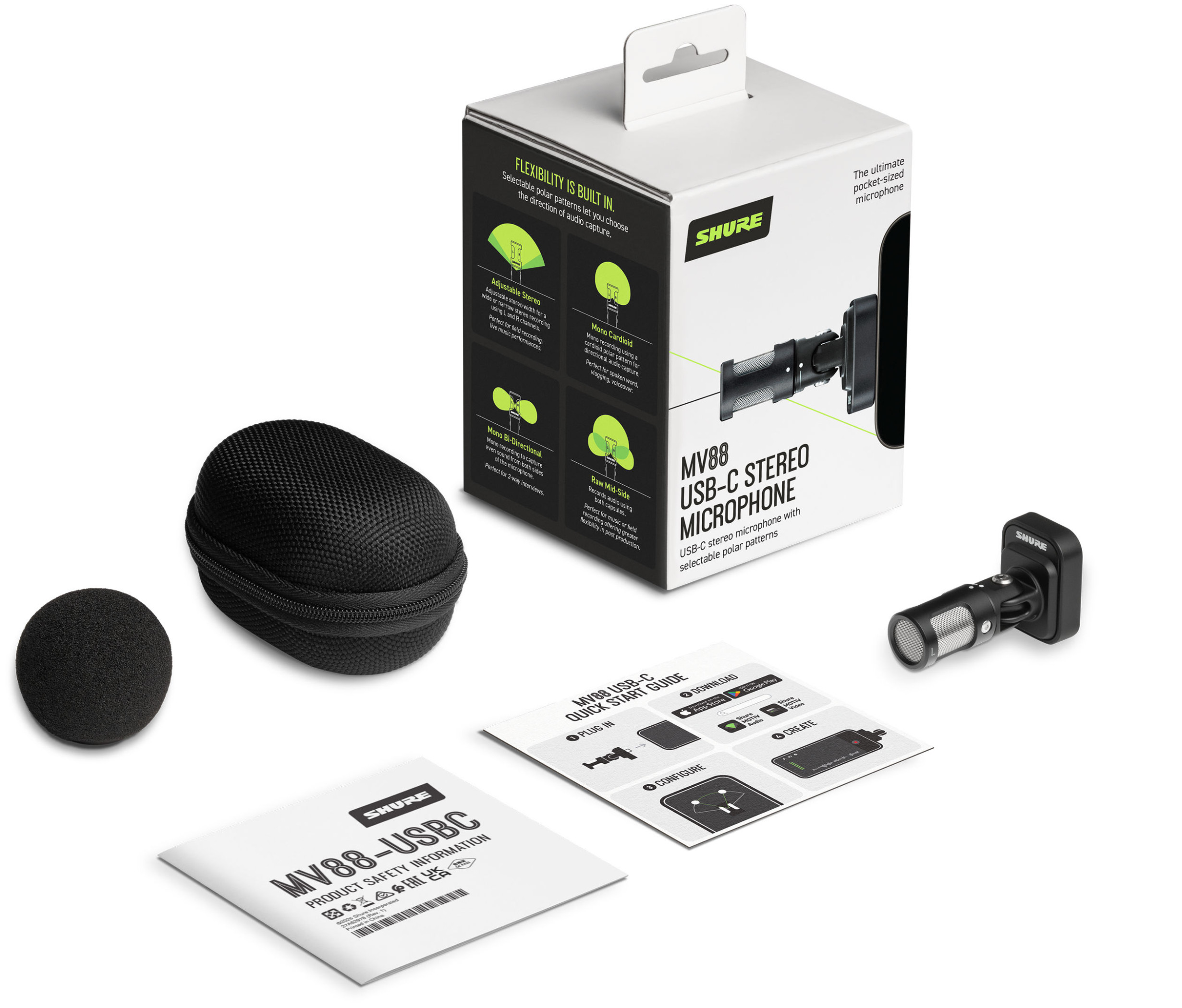 Galerijní obrázek č.5 USB mikrofony SHURE MV88 USB-C Stereo Microphone