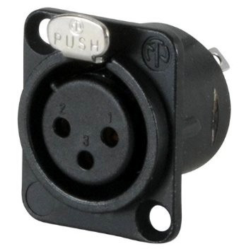 Hlavní obrázek 3 PIN XLR F NEUTRIK NC3FD-L-B-1