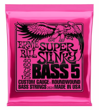 Hlavní obrázek Tvrdost .040 ERNIE BALL P02824 Super Slinky Bass-5 40-125