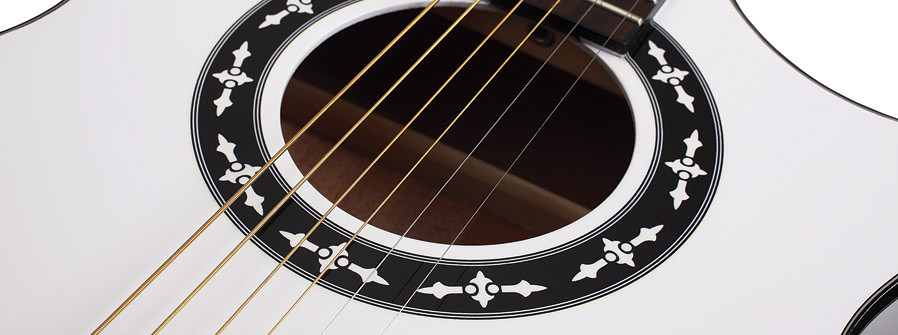 Galerijní obrázek č.3 Další tvary SCHECTER SA-1 AC SGR, Rosewood Fingerboard - White