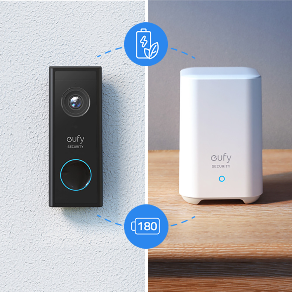 Galerijní obrázek č.10 Zabezpečení ANKER Eufy Video Doorbell 2K black (Battery-Powered) + Home base 2 (E82101W4)