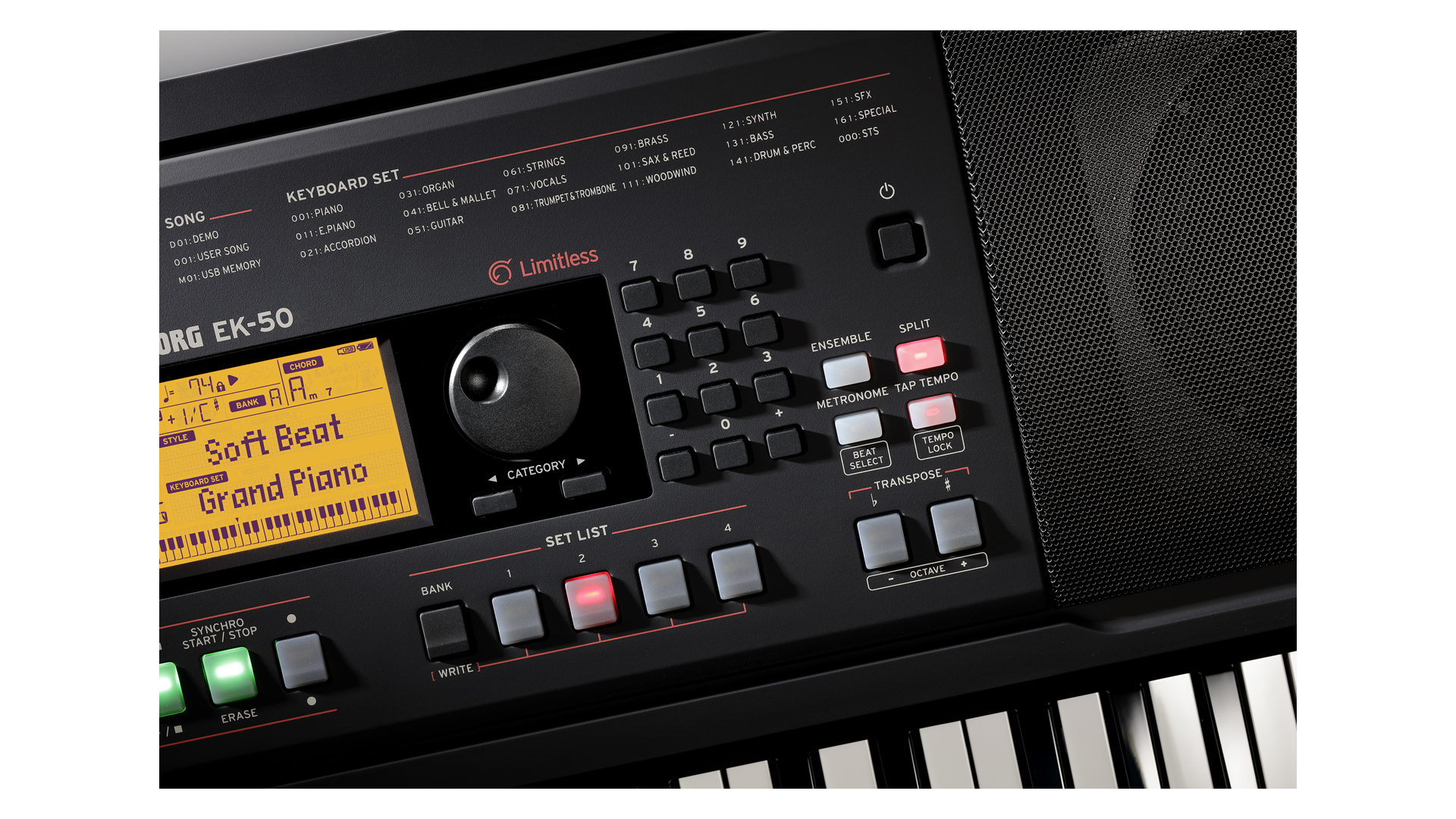 Galerijní obrázek č.8 Keyboardy s dynamikou KORG EK-50 L