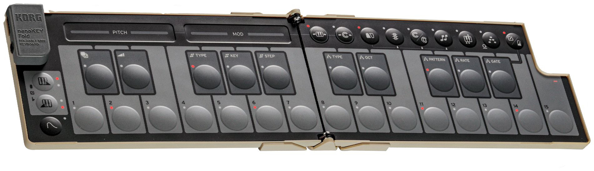 Galerijní obrázek č.5 MIDI keyboardy KORG nanoKEY Fold Sand Beige