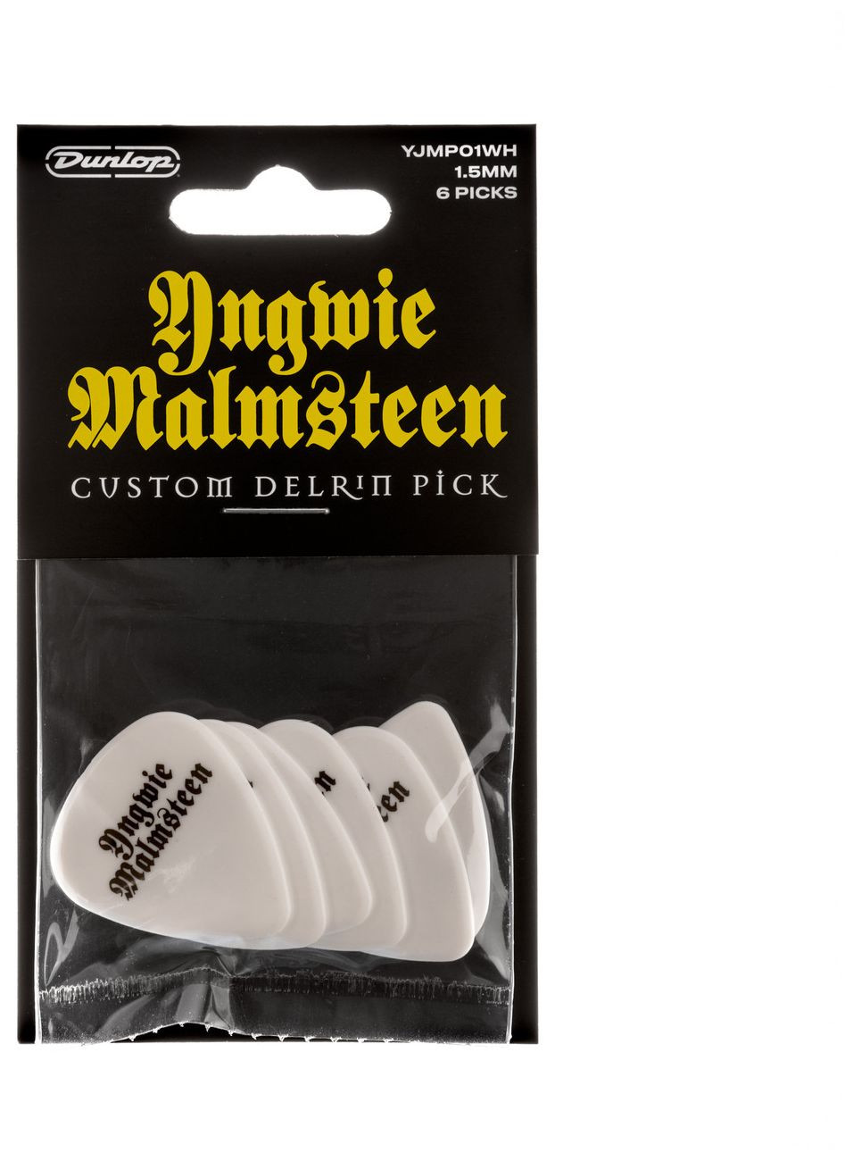 Galerijní obrázek č.3 Tvrdost do 2.0 DUNLOP Yngwie Malmsteen Custom Delrin Pick 1.5 mm 24 ks