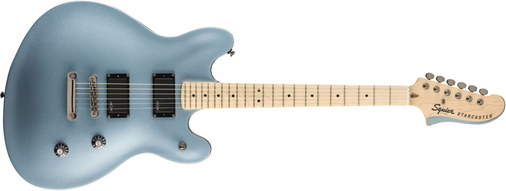 Hlavní obrázek Semiakustické a jazzové FENDER SQUIER Contemporary Active Starcaster Ice Blue Metallic Maple