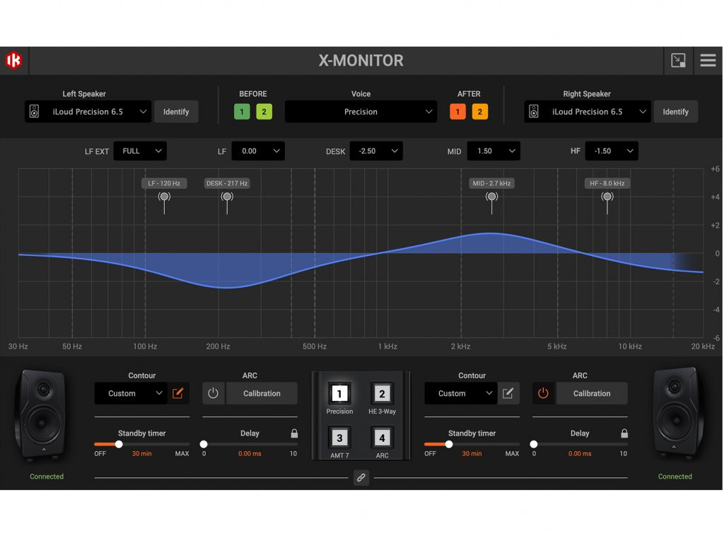 Galerijní obrázek č.9 Aktivní monitory s DSP korekcí akustiky IK MULTIMEDIA iLoud Precision MTM
