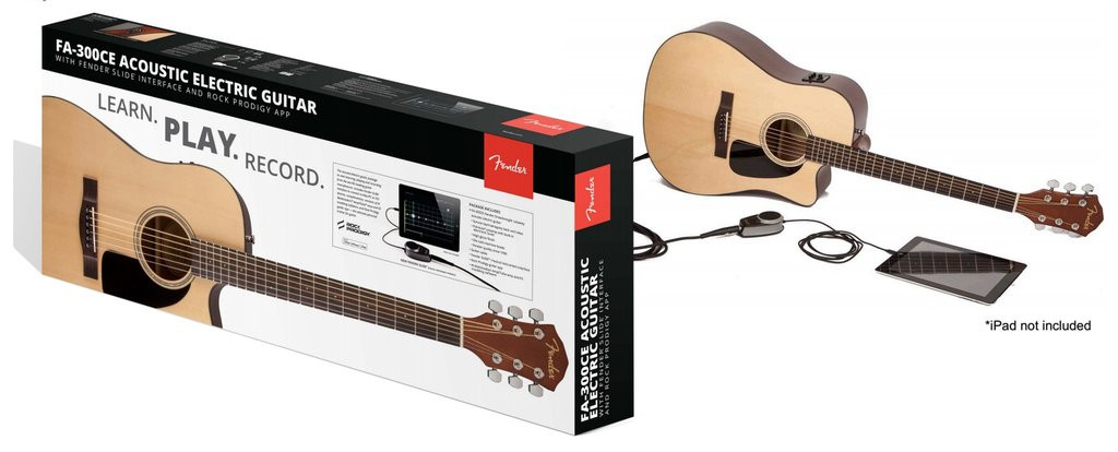 Galerijní obrázek č.1 Akustické sety FENDER FA-300CE - Acoustic Slide Pack