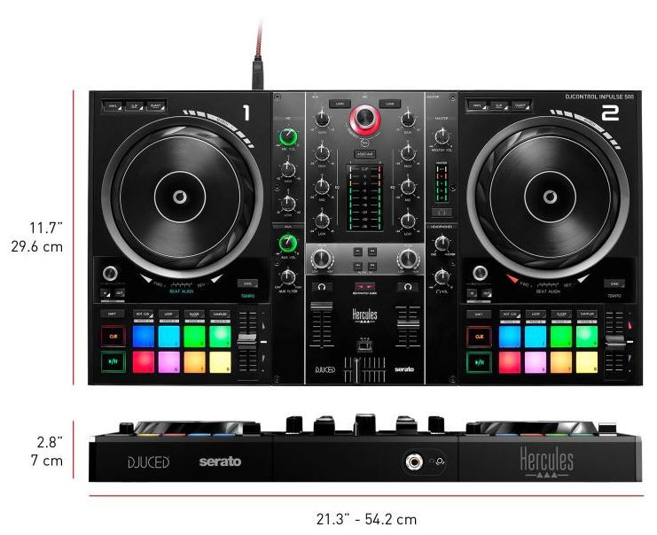 Galerijní obrázek č.3 DJ kontrolery HERCULES DJ Control Inpulse 500