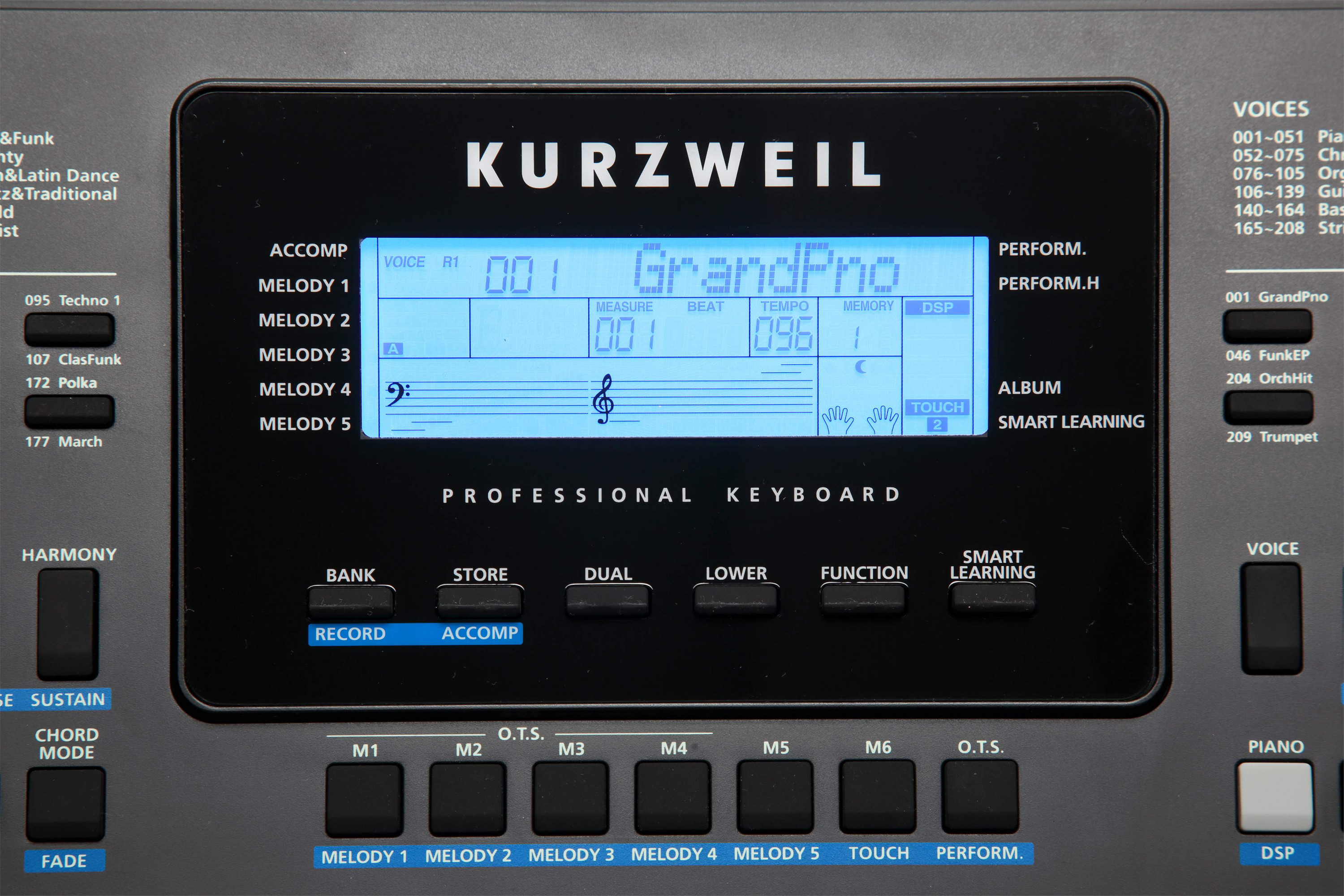 Galerijní obrázek č.5 Keyboardy s dynamikou KURZWEIL KP150