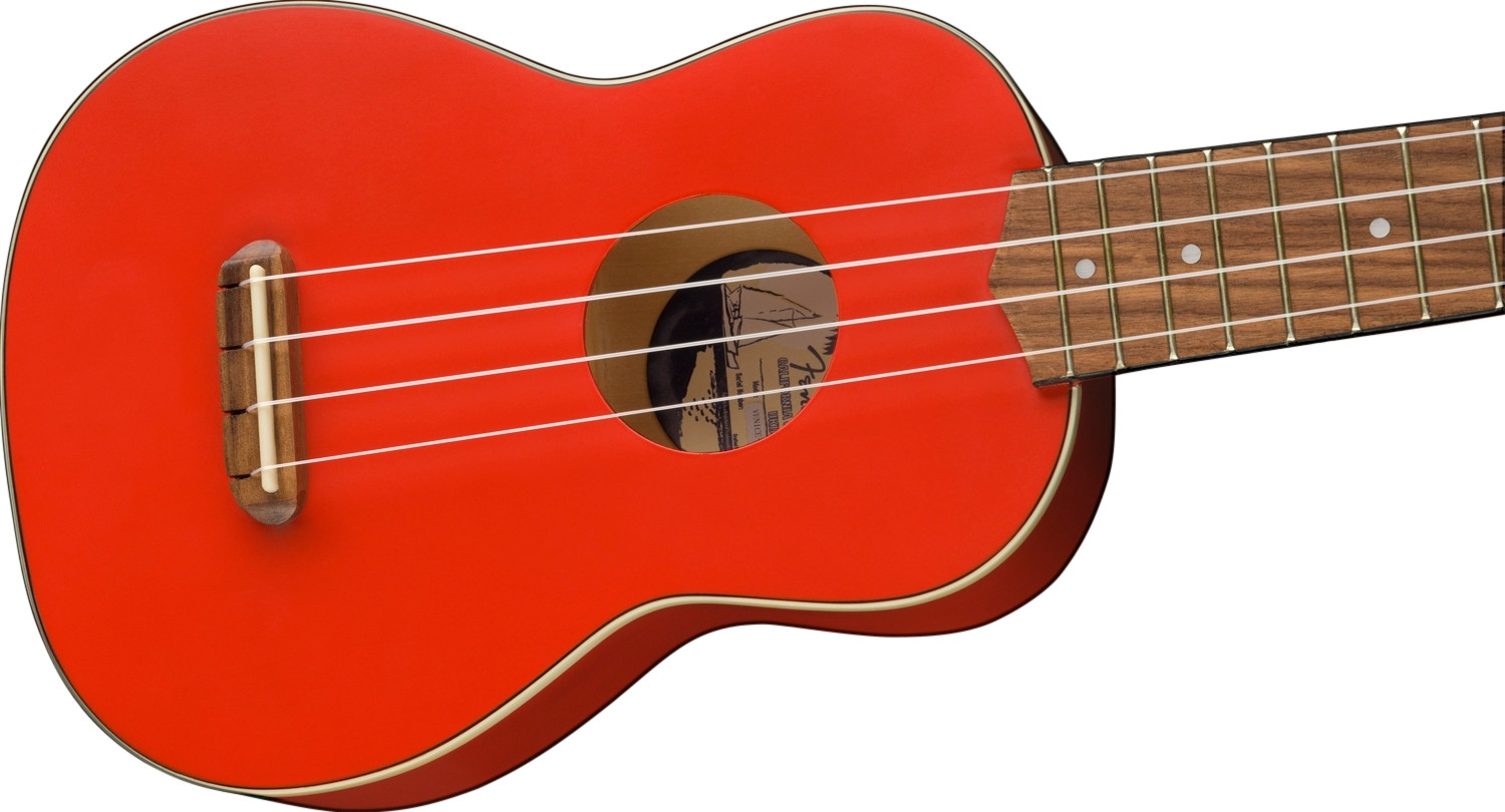 Galerijní obrázek č.2 Sopránové FENDER Venice Soprano Ukulele - Fiesta Red Limited Edition