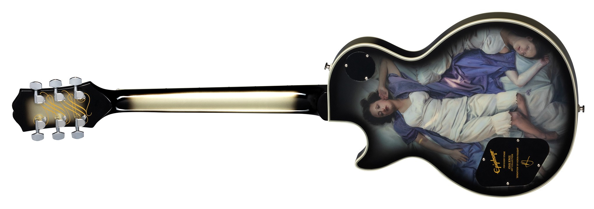 Galerijní obrázek č.1 Les Paul EPIPHONE Adam Jones Les Paul Custom Art Collection: Korin Faught’s Sensation - Antique Silverburst