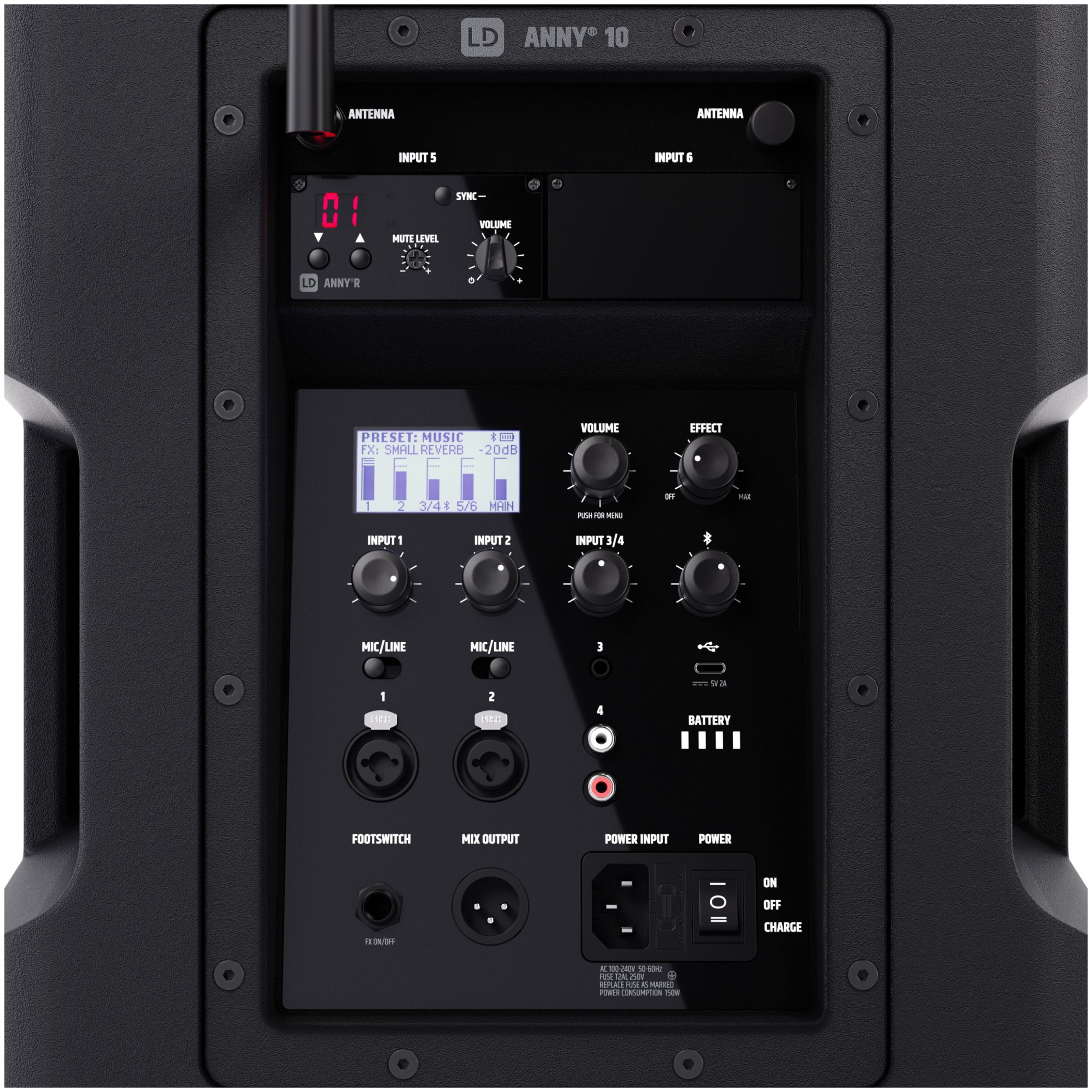 Galerijní obrázek č.5 Aktivní reproboxy LD SYSTEMS ANNY 10 BPH B8