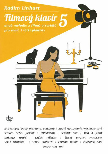 Hlavní obrázek Příslušenství PUBLIKACE Filmový klavír 5 aneb melodie z velkých filmů pro malé pianisty - Radim Linhart